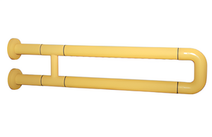 Поручень неоткидной двухопорный с антибактериальным покрытием (желтый) - fgospostavki.ru - Балашиха