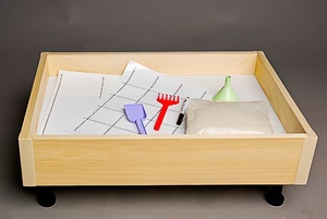 Игровой набор для экспериментов с песком "Песочница" (бук) - fgospostavki.ru - Балашиха