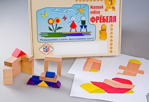 Игровой набор Фребеля "Конструктор деревянный без соединений-2" (Серия "Эксперимент") - fgospostavki.ru - Балашиха