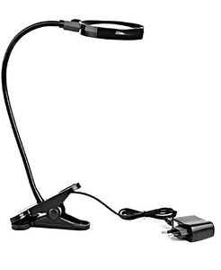 Лупа настольная на прищепке с подсветкой (5х) - fgospostavki.ru - Балашиха