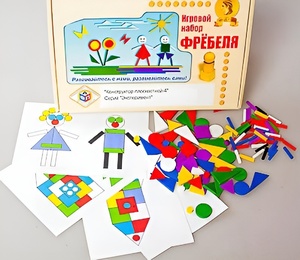 Игровой набор Фребеля "Конструктор плоскостной-4" (Серия "Эксперимент") - fgospostavki.ru - Балашиха