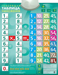 Озвученный плакат "Таблица умножения" - fgospostavki.ru - Балашиха