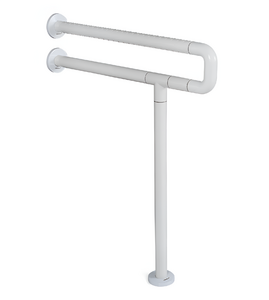 Поручень напольно-настенный с антибактериальным покрытием (белый) - fgospostavki.ru - Балашиха