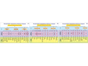 Плакаты ПРОФТЕХ "Ассортимент продовольственных товаров" (3 пл, винил, 70х100) - fgospostavki.ru - Балашиха