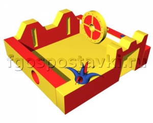 Игровой бассейн "Замок" с аппликациями и дополнительными игровыми элементами - fgospostavki.ru - Балашиха