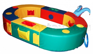 Манеж овальный 150х100х30 см (без мягкого дна) - fgospostavki.ru - Балашиха