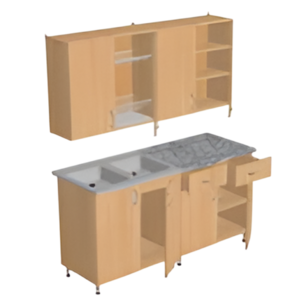 Мебель кухонная (столы с гигиеническим покрытием, шкаф для хранения посуды, сушка для посуды, моечная раковина) - fgospostavki.ru - Балашиха