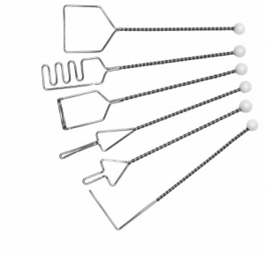 Постановочные зонды на витых ручках (с кочергой), шесть шариков. Комплект из 6 зондов - fgospostavki.ru - Балашиха