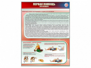Стенд "Первая помощь при пожаре" - fgospostavki.ru - Балашиха