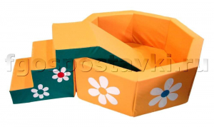 Бассейн "Ромашка" восьмигранный со ступенькой - fgospostavki.ru - Балашиха