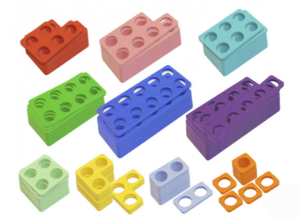 Нумирошка. Набор цветных пластиковых форм 100 шт. по методике Нумикон - fgospostavki.ru - Балашиха