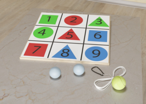 Мишень напольная цветная с цифрами - fgospostavki.ru - Балашиха