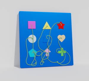 Тактильно-развивающая панель «Геометрия» - fgospostavki.ru - Балашиха