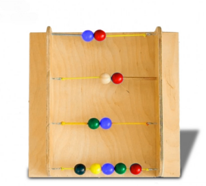 Тактильно-развивающая панель с текстурами и радужными шариками - fgospostavki.ru - Балашиха