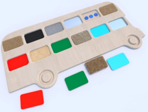 Тактильные разноцветные дощечки «Автобус» - fgospostavki.ru - Балашиха
