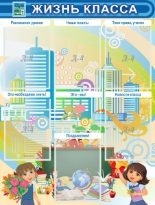 Стенд "Жизнь класса" Вариант 2 - fgospostavki.ru - Балашиха