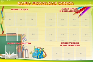 Стенд "Наша школьная жизнь" - fgospostavki.ru - Балашиха
