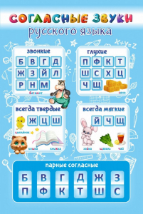 Стенд "Согласные русского языка" - fgospostavki.ru - Балашиха