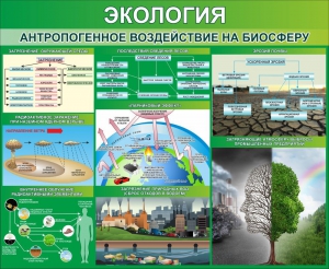Стенд "Экология. Антропогенное воздействие на биосферу" - fgospostavki.ru - Балашиха