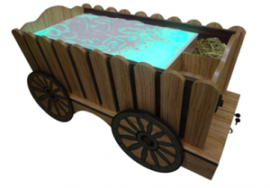 Стилизованный световой стол "Телега" - fgospostavki.ru - Балашиха