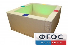 Сухой бассейн интерактивный с кнопками-переключателями (150х150х66 сантиметров) - fgospostavki.ru - Балашиха