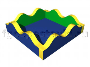 Сухой бассейн "Волна-2" с аппликацией - fgospostavki.ru - Балашиха