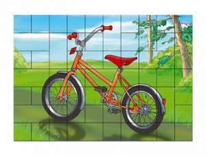 Магнитный пазл "Велосипед" - fgospostavki.ru - Балашиха