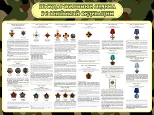 Стенд "Государственные ордена РФ" - fgospostavki.ru - Балашиха