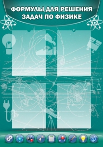 Стенд "Формулы для решения задач по физике" Вариант 3 - fgospostavki.ru - Балашиха