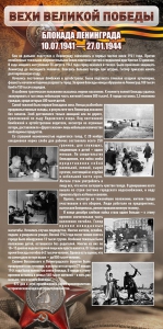 Стенд "Блокада Ленинграда" - fgospostavki.ru - Балашиха