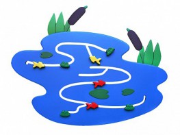 Сенсомоторное декоративно-развивающее панно "Река" - fgospostavki.ru - Балашиха