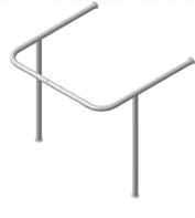 Поручень для раковины, опорой к стене (750 x 550 x 750 миллиметров) - fgospostavki.ru - Балашиха