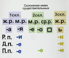 Набор магнитных карточек "Склонение имен существительных" - fgospostavki.ru - Балашиха