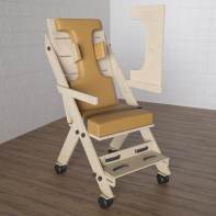 Стул для ребенка с ОВЗ «Новые горизонты» №4 со столешницей коричневый - fgospostavki.ru - Балашиха