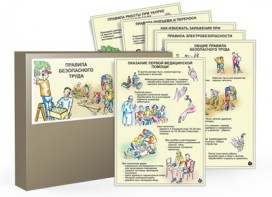 Комплект таблиц "Правила безопасного труда" - fgospostavki.ru - Балашиха