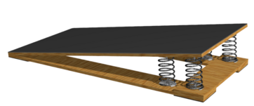 Мостик гимнастический подкидной усиленный (4 пружины) - fgospostavki.ru - Балашиха