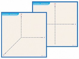 Фрагмент (демонстрационный) маркерный (двухсторонний) "Координатная плоскость" - fgospostavki.ru - Балашиха