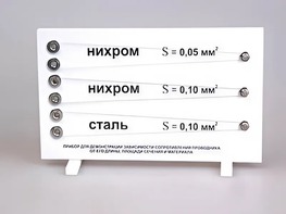 Прибор для демонстрации зависимости сопротивления проводника от его длины, сечения и материала - fgospostavki.ru - Балашиха