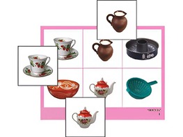 Логопедическое лото "Посуда" (4 планшета, 24 карточки, цветное, ламинированное) - fgospostavki.ru - Балашиха