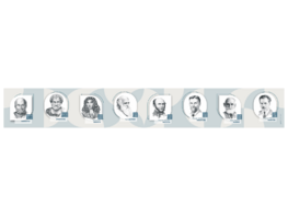 Стенд-лента "Выдающиеся ученые-биологи" - fgospostavki.ru - Балашиха