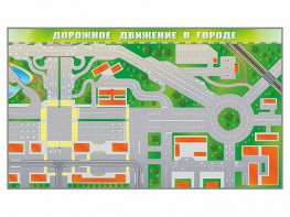 Доска магнитно-маркерная панорамная "Дорожное движение в городе" - fgospostavki.ru - Балашиха
