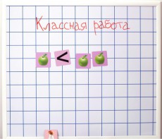 Магнитно-маркерная доска "Клетка" (86 см х 75 см) - fgospostavki.ru - Балашиха