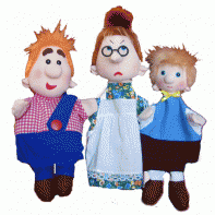 Набор перчаточных кукол "Карлсон, который живет на крыше" - fgospostavki.ru - Балашиха