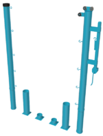 Стойки для большого тенниса с механизмом натяжения со стаканами - fgospostavki.ru - Балашиха