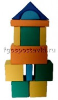 Мягкий модуль-конструктор "Городок" (12 элементов) - fgospostavki.ru - Балашиха