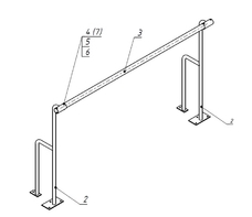 Станок хореографический напольный (1,5 метра, однорядный) - fgospostavki.ru - Балашиха