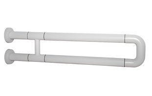Поручень неоткидной двухопорный с антибактериальным покрытием (белый) - fgospostavki.ru - Балашиха