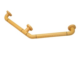 Поручень угловой трехопорный с антибактериальным покрытием (желтый) - fgospostavki.ru - Балашиха