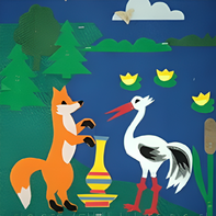 Пособие для слабовидящих детей - Театр-сказка "Лиса и журавль" - fgospostavki.ru - Балашиха