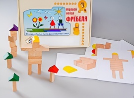 Игровой набор Фребеля "Конструктор деревянный без соединений-3" (Серия "Эксперимент") - fgospostavki.ru - Балашиха